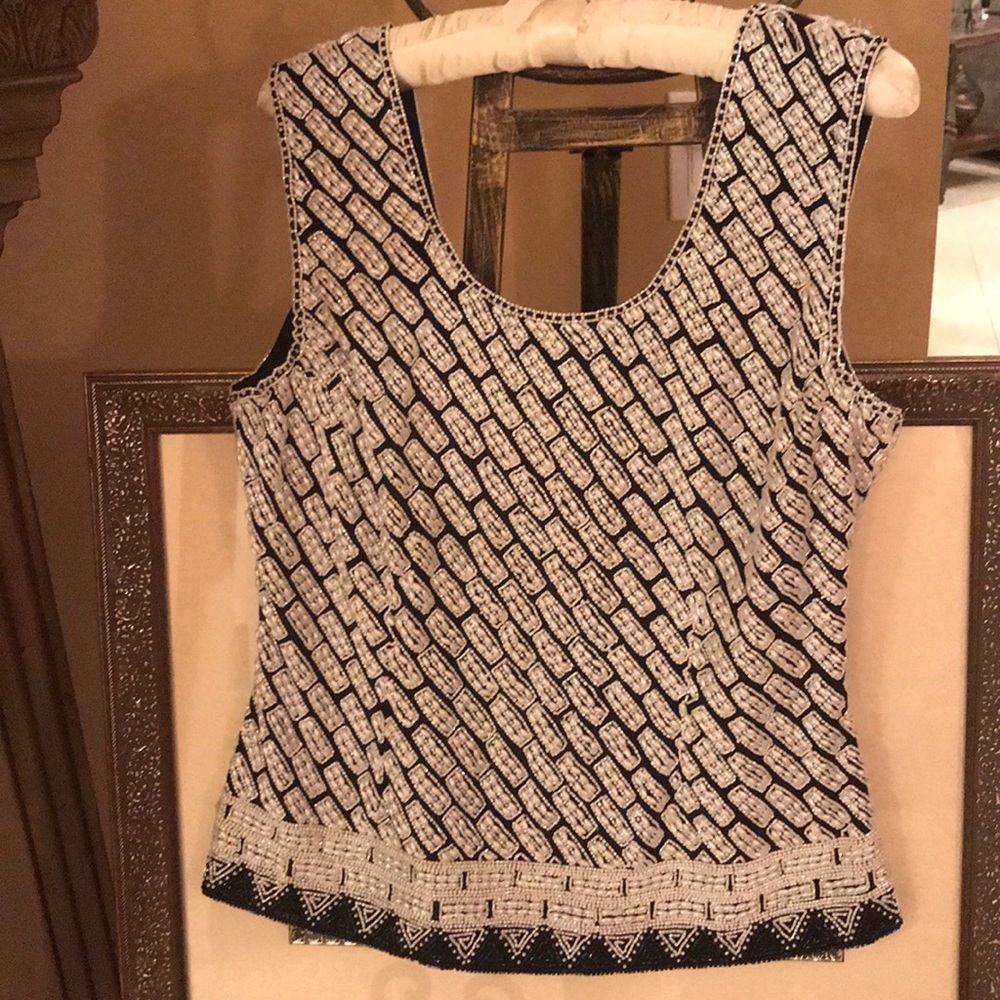 Fully Beaded Top by Raffaella Curial